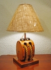 Wood Block &amp; Tackle Table Lamp *