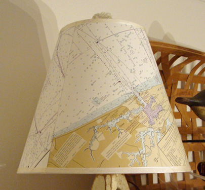 Nautical Chart Lamp Shades
