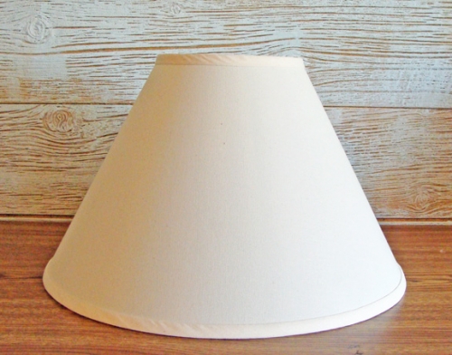 16 Inch Off-White Linen Lamp Shade