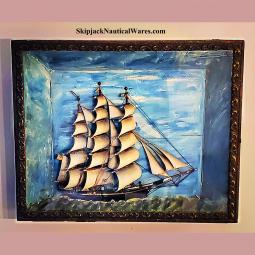 Sailors Art Diorama Full Rigged Ship 'EMMA'