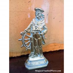 Vintage Brass Nautical Door Stop 'BRITAIN'S PRIDE'