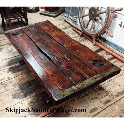 WWII Liberty Ship Hatch Cover Coffee Table