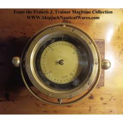 Antique Brass Italian Gimbal Compass