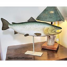 Carved and Painted Wood Rainbow Trout
