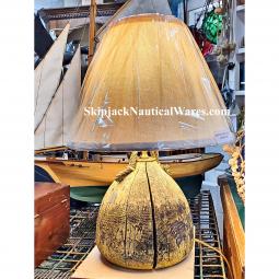 Nautical Table Lamp- Authentic Lobster Trap Buoy Marker