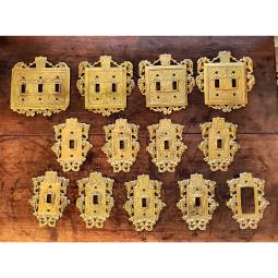 Ornate Brass Light Switch Plates- Virginia Metal Crafters