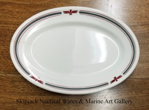 American President Lines oval plate, circa 1960