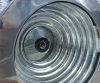 Small Aluminum Fox Light/ Cargo Light with Polished Ribbed Body (new) - nautical lighting