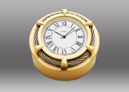 Chelsea Cable Bezel Button Clock