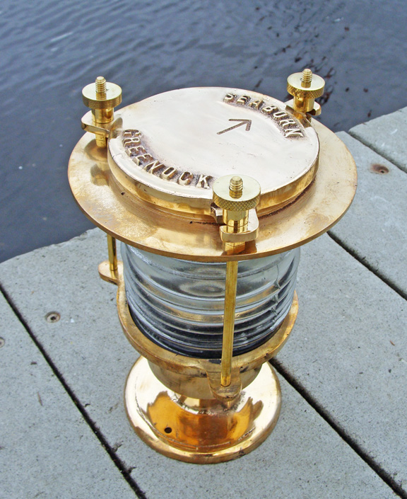 Seaborn Brass Pedestal Dock Or Piling Light New Skipjack Nautical Seaborn Brass Pedestal Dock Or Piling Light New