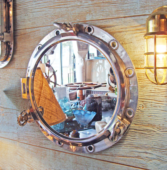 Ex Large Nautical Mirror Made From Authentic Ship S Porthole Ex Large Nautical Mirror Made From Authentic Ship S Porthole Aluminum