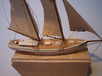 A. J. Meerwald Delaware Bay Oyster Schooner Ship in Bottle