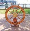 Exceptional WWII Era Naval Ship's Wheel 60&quot; or Coffee Table