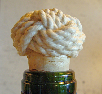 Turk's Head Nautical Bottle Stopper