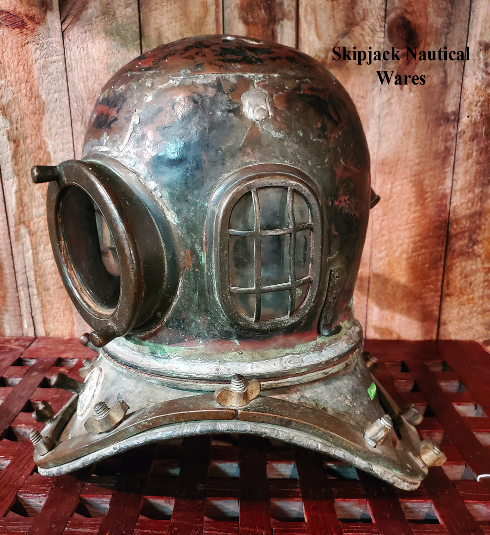 Japanese Dive Helmet, Kimura, Circa 1910 Skipjack Nautical Wares