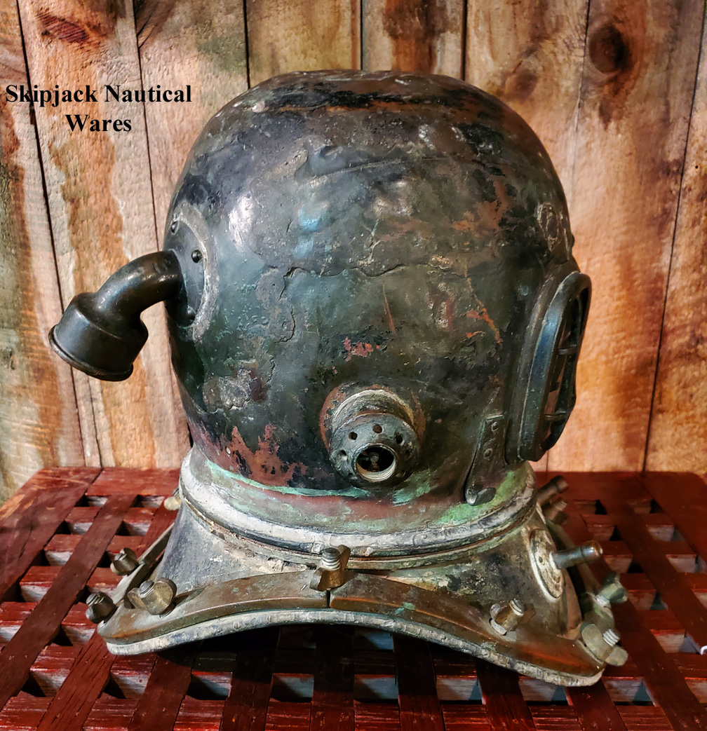 Japanese Dive Helmet, Kimura, Circa 1910 Skipjack Nautical Wares