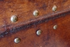 British, leather, officer's chest, antique, 19th century, brass tacks, 