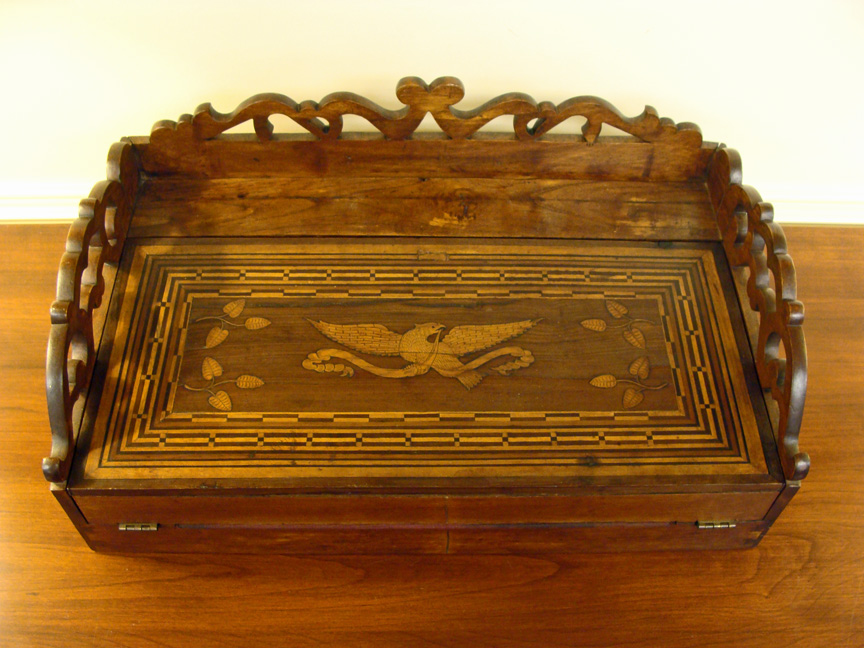 A Fine 19th Century American Walnut Pine Portable Writing Desk