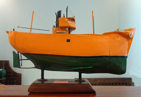 Folk Made Model of the Freighter SS. Carolyn, USS Atik (AK-101)