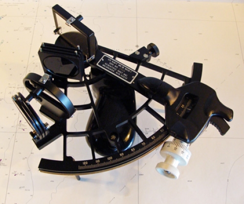 Pristine example of a U. S. Navy MK III MON 1 1995 production sextant in case, serial number 2704 wi