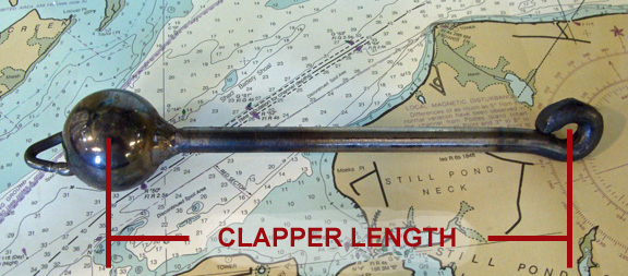 Measuring a Ship Bell Replacement Clapper