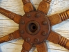 Large Antique American Ship's Helms Wheel