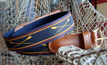 The Skipjack nautical crossed oars belt for men, women and children