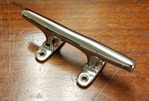 Chrome-Plated Cleat, 4 inch (new)