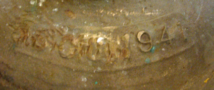 U.S. Coast Guard bronze buoy bell embossed signature
