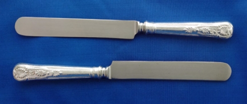 U.S. Navy Wardroom King's pattern flatware -- dinner knife, 9-3/4" (vintage)