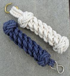 Traditional Turk's Head Bell Rope or Lanyard -- 4" (new)