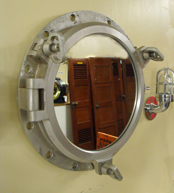 Large Nautical Mirror Made With Authentic Ship S Porthole Aluminum