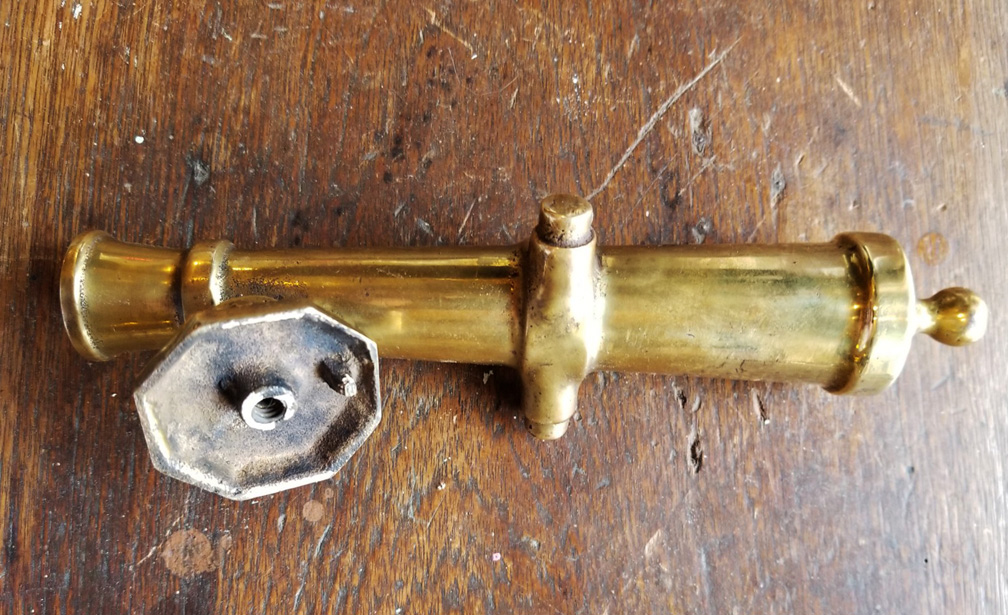 Antique Brass Naval Cannon Door Knocker Skipjack Nautical Wares