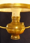 Antique Brass Ship's Salon Hanging Lantern Made by the Miller Lamp Company