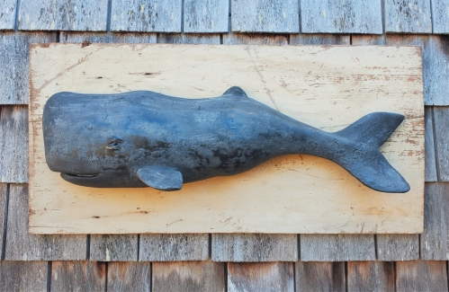 Large black sperm whale Wall Art