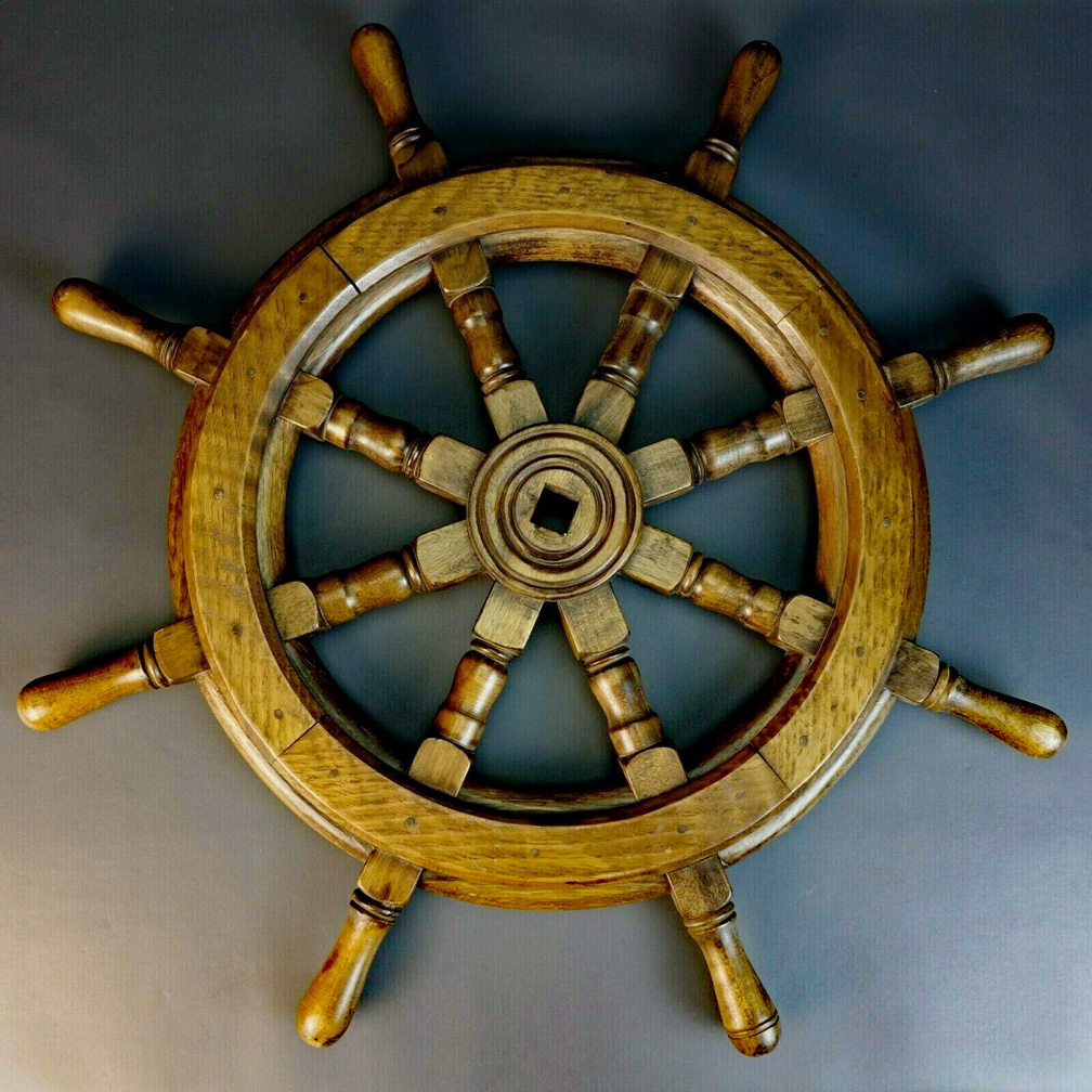 Vintage Ships Wheel Work Boat or Yacht Wheel 26" diam. Skipjack Nautical Wares