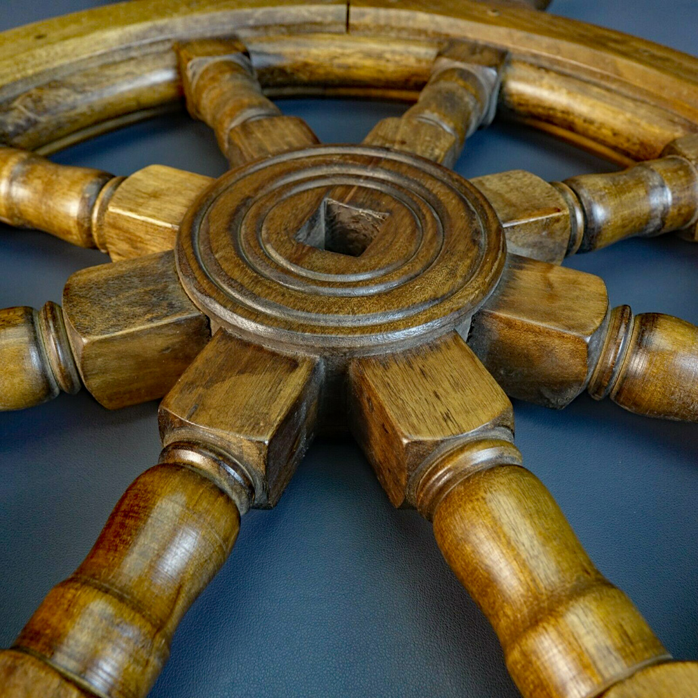 Vintage Ships Wheel Work Boat or Yacht Wheel 26" diam. Skipjack Nautical Wares