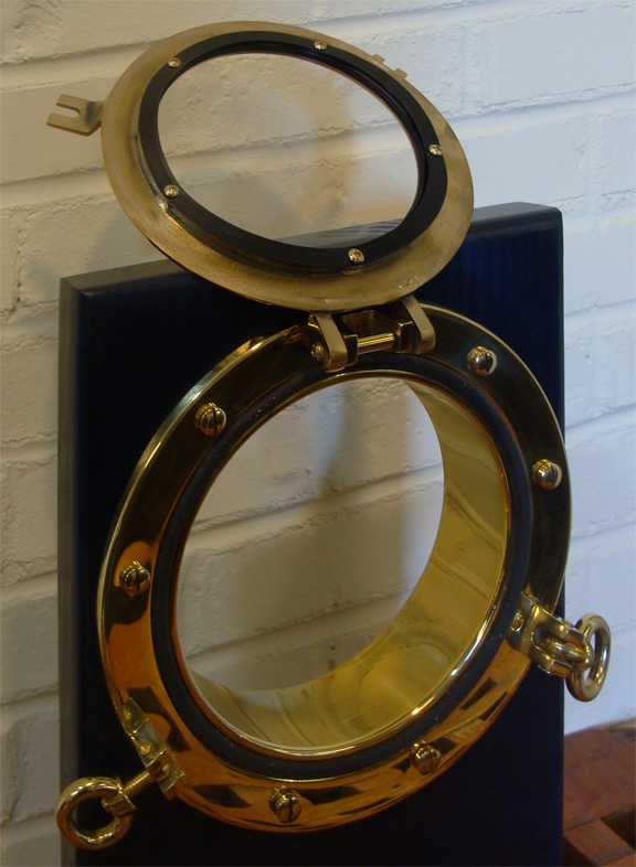 Brass Door Porthole With Backplate 4 7 8 Glass New Skipjack Nautical Wares