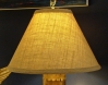 14 Inch Burlap-Covered Lamp Shade