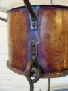 Copper and Brass Ship�s Globe Onion Lantern, rivets