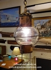 Impressive Copper and Brass Ship's Globe Onion Lantern