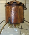Copper and Brass Ship�s Globe Onion Lantern, top view