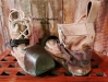 WWII Era Canvas and Brass Diving Boots