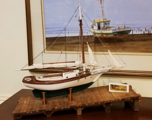 vintage toy sailboat