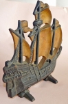 cast iron spanish galleon doorstop