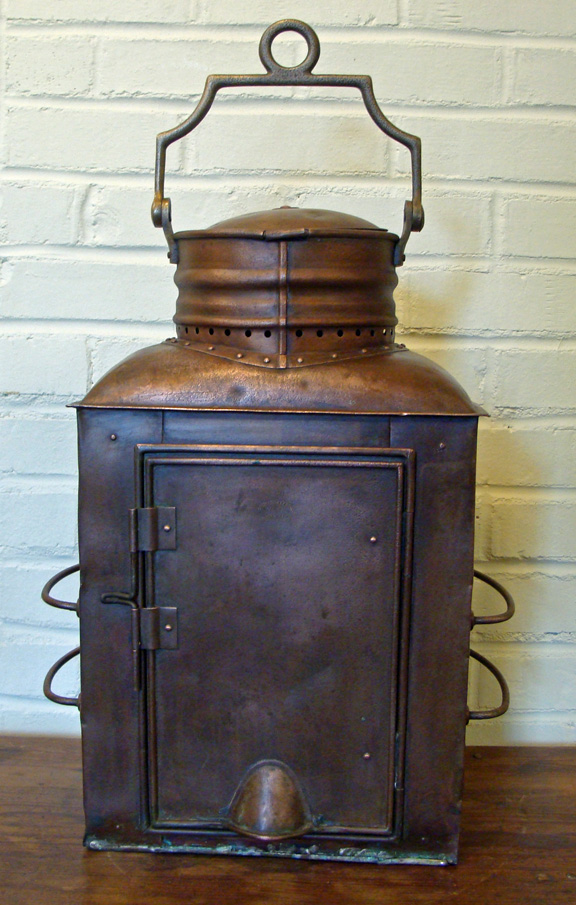 large copper brass bow light elisha webb son philadelphia