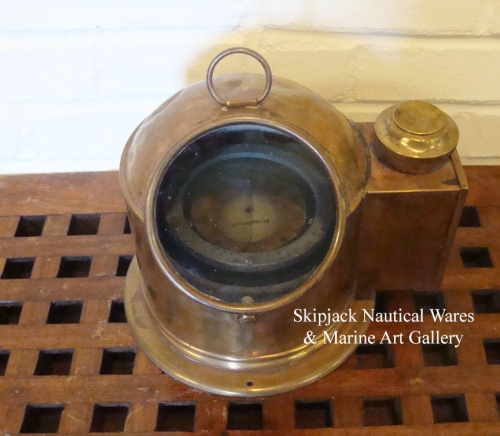 Authentic Brass Lifeboat Binnacle with Sestral Compass