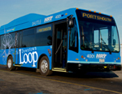 The Downtown Loop providing transit service through Downtown Portsmouth