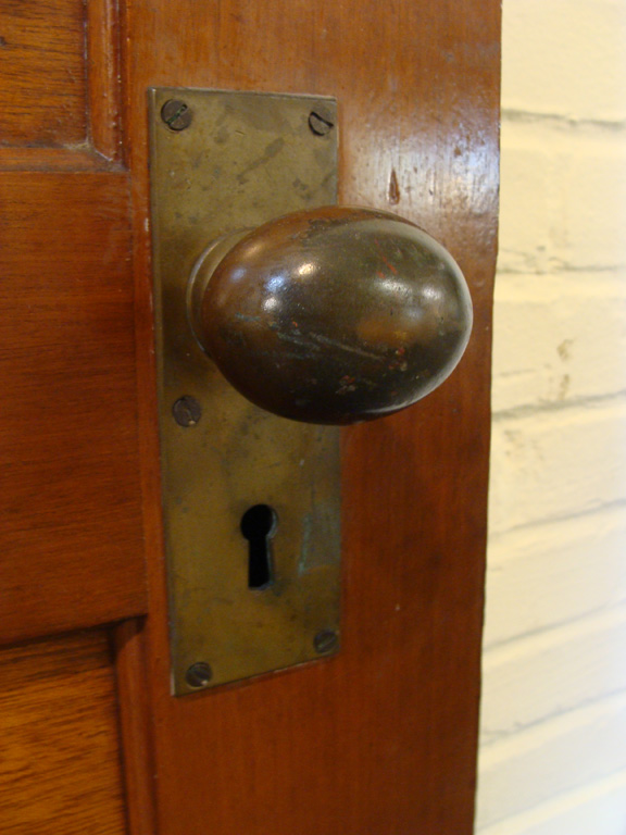 Salvaged Mahogany Ship's Door - Tugboat Esso Massachusetts