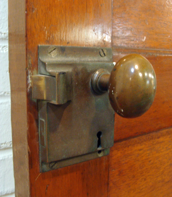 Salvaged Mahogany Ship's Door - Tugboat Esso Massachusetts